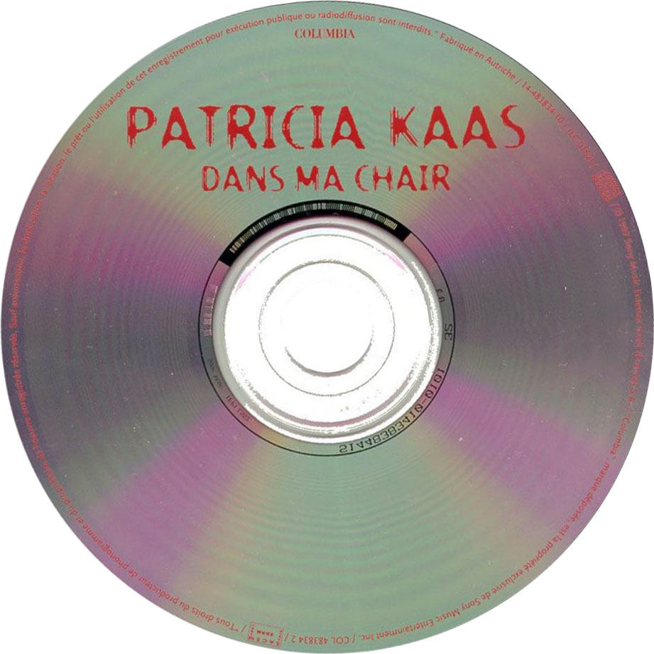 Cartula Cd de Patricia Kaas - Dans Ma Chair