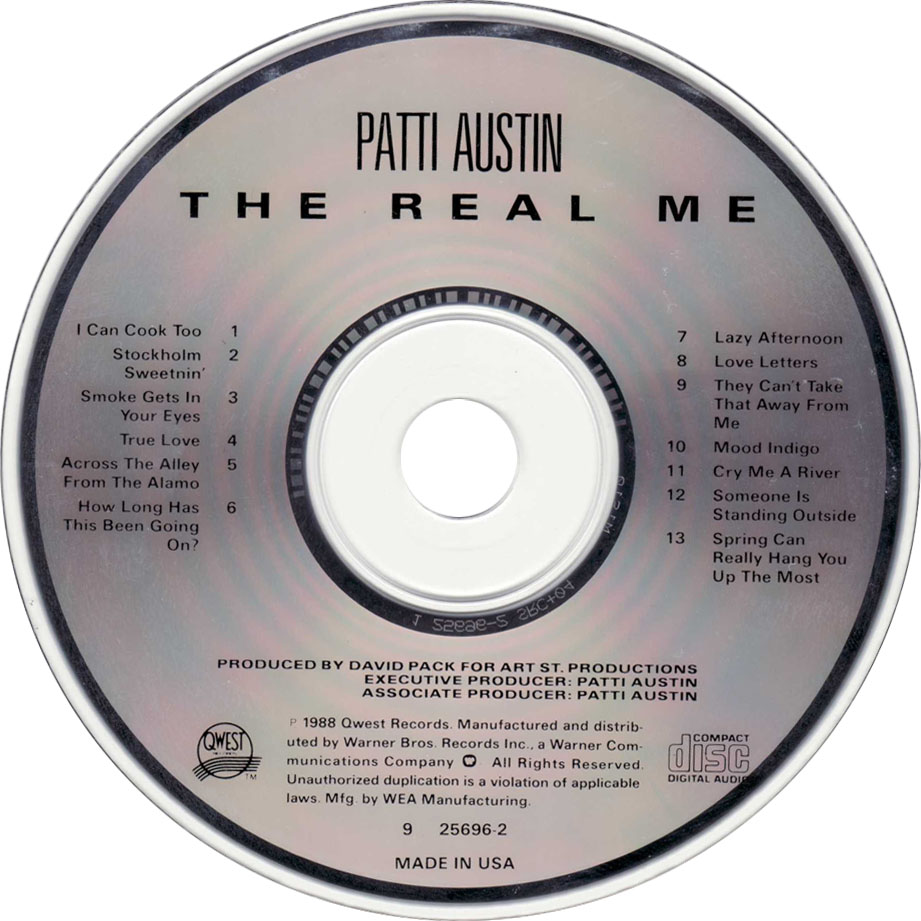 Cartula Cd de Patti Austin - The Real Me