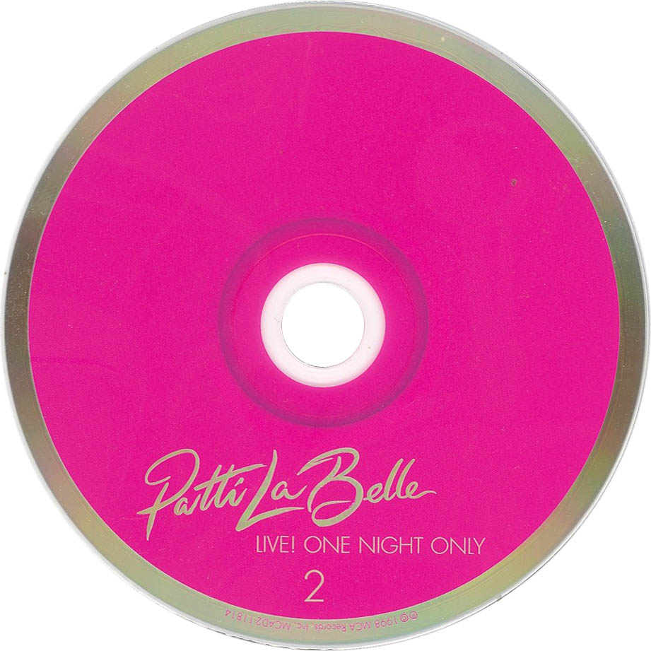 Cartula Cd2 de Patti Labelle - Live! One Night Only