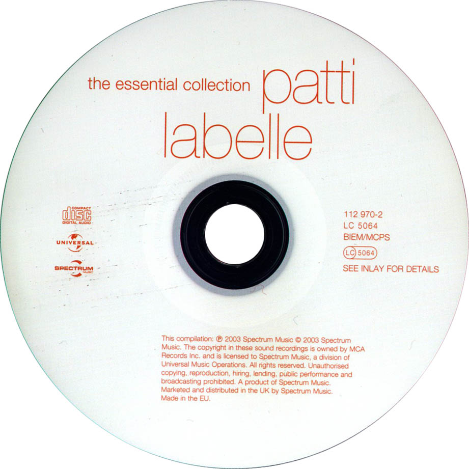 Cartula Cd de Patti Labelle - The Essential Collection