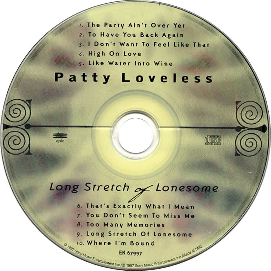 Cartula Cd de Patty Loveless - Long Stretch Of Lonesome