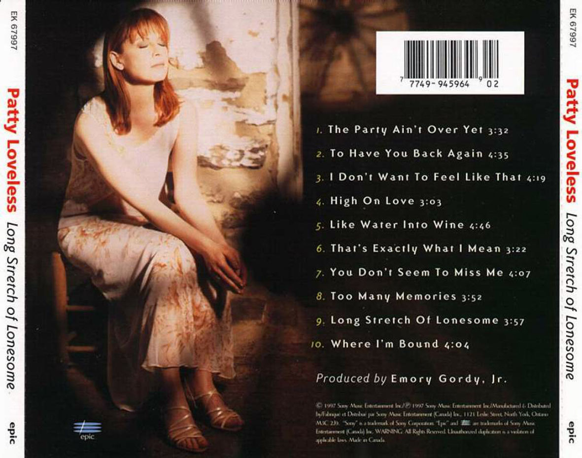 Cartula Trasera de Patty Loveless - Long Stretch Of Lonesome