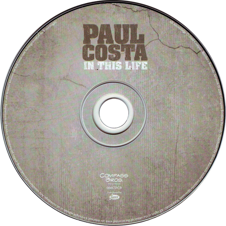 Cartula Cd de Paul Costa - In This Life