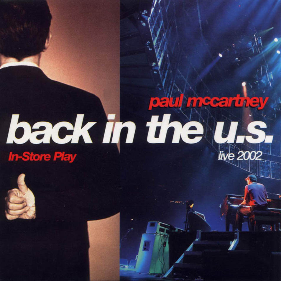 Cartula Frontal de Paul Mccartney - Back In The Us Live 2002