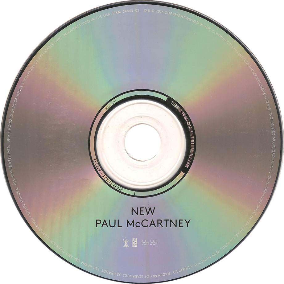 Cartula Cd de Paul Mccartney - New (Deluxe Edition)