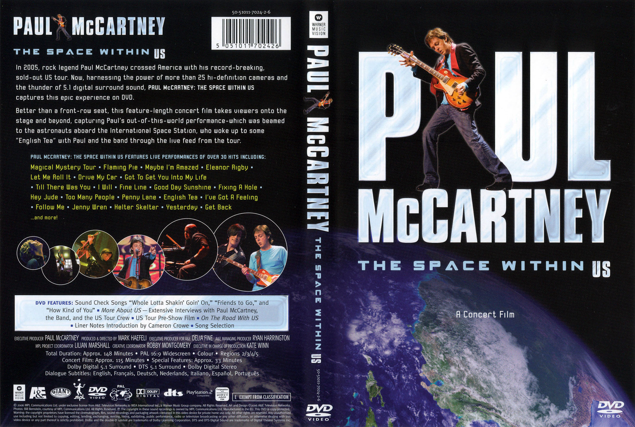 Cartula Caratula de Paul Mccartney - The Space Within Us (Dvd)
