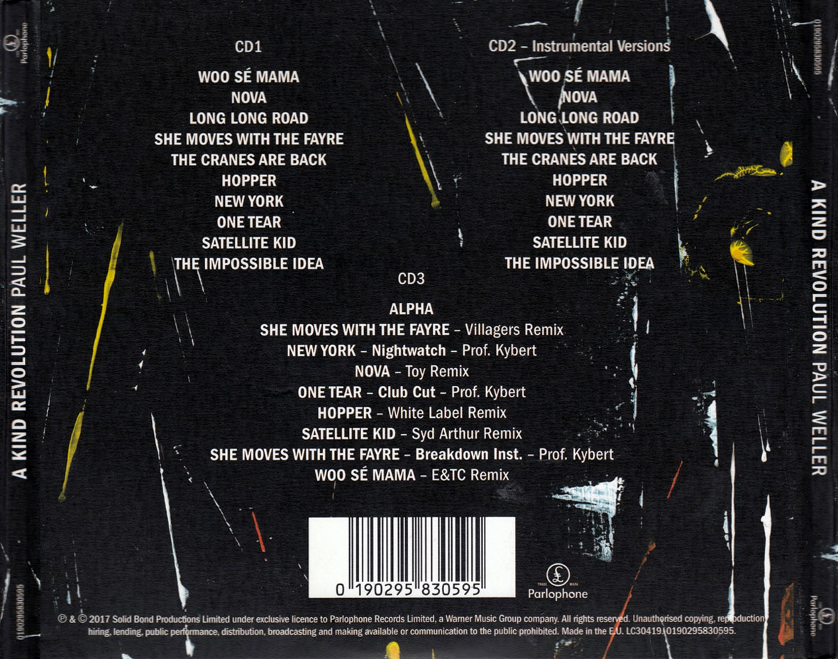 Cartula Trasera de Paul Weller - A Kind Revolution (Deluxe Edition)