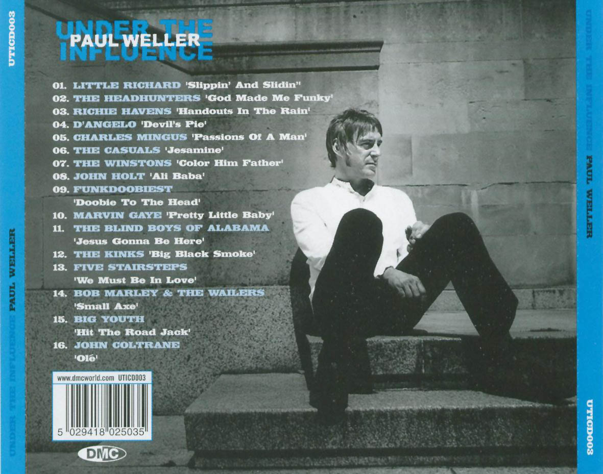 Cartula Trasera de Paul Weller - Under The Influence