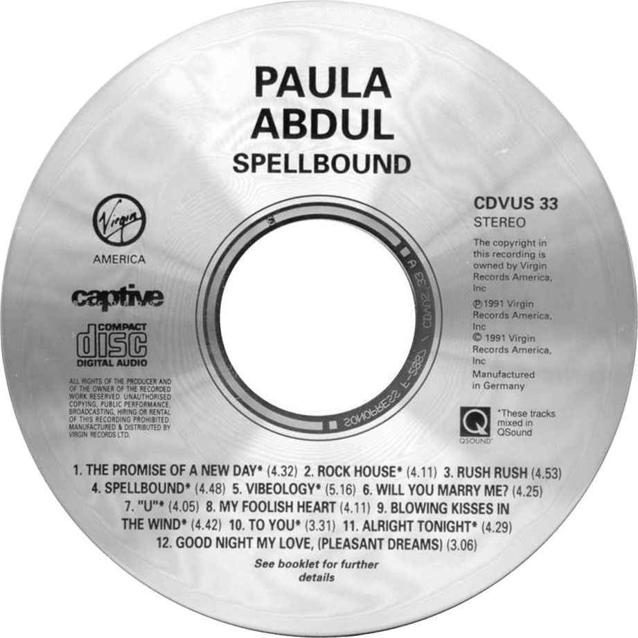 Cartula Cd de Paula Abdul - Spellbound