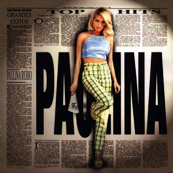 Cartula Frontal de Paulina Rubio - Top Hits