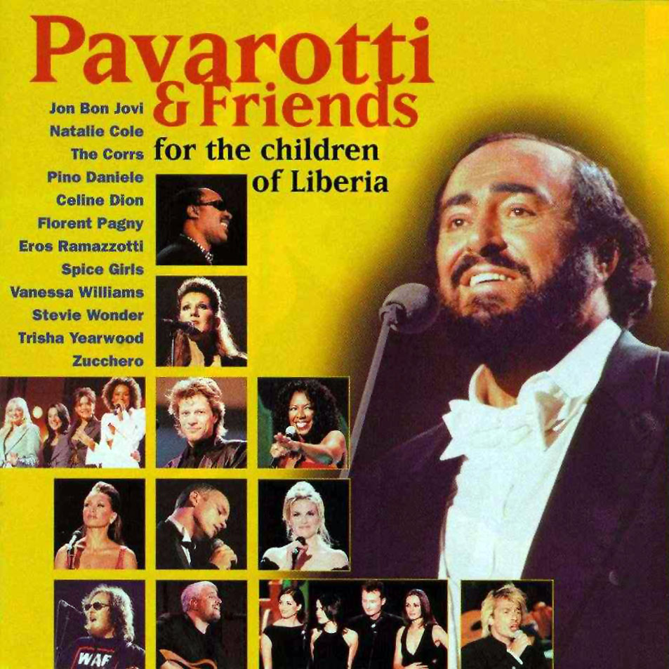Cartula Frontal de Pavarotti & Friends - For The Children Of Liberia