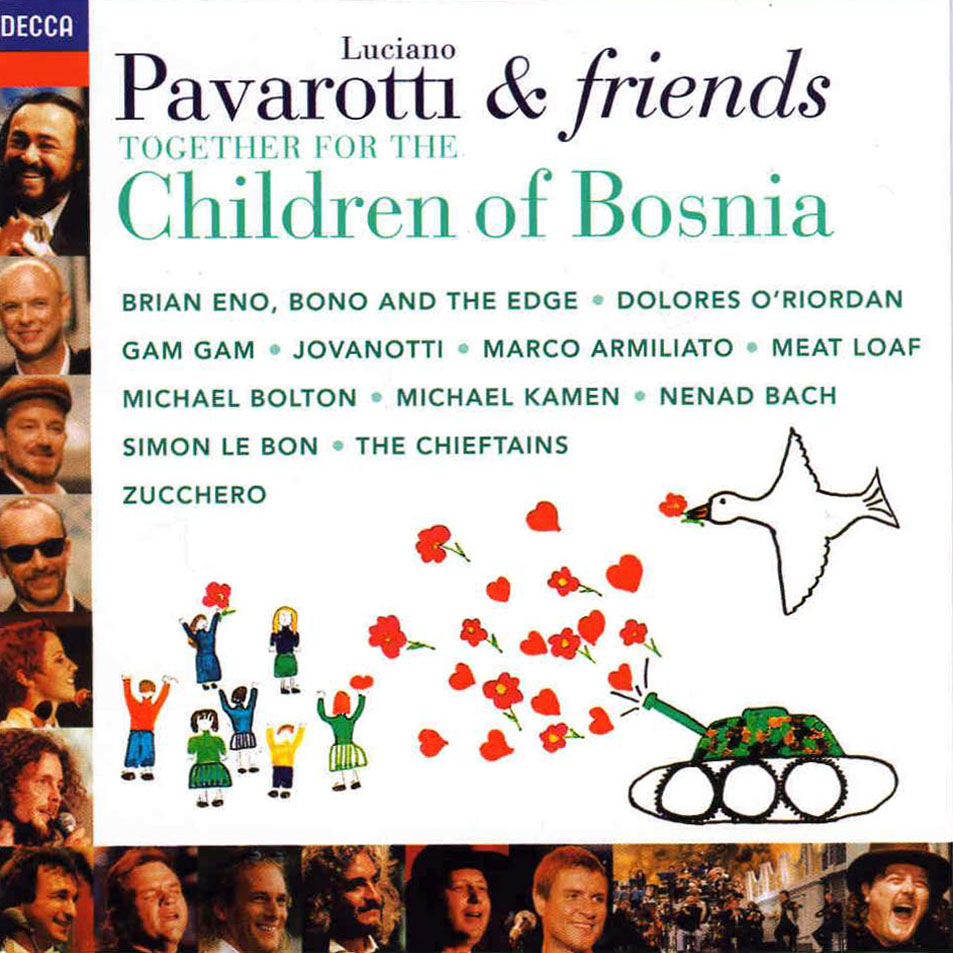 Cartula Frontal de Pavarotti & Friends - Together For The Children Of Bosnia