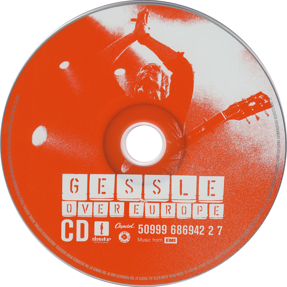 Cartula Cd de Per Gessle - Gessle Over Europe