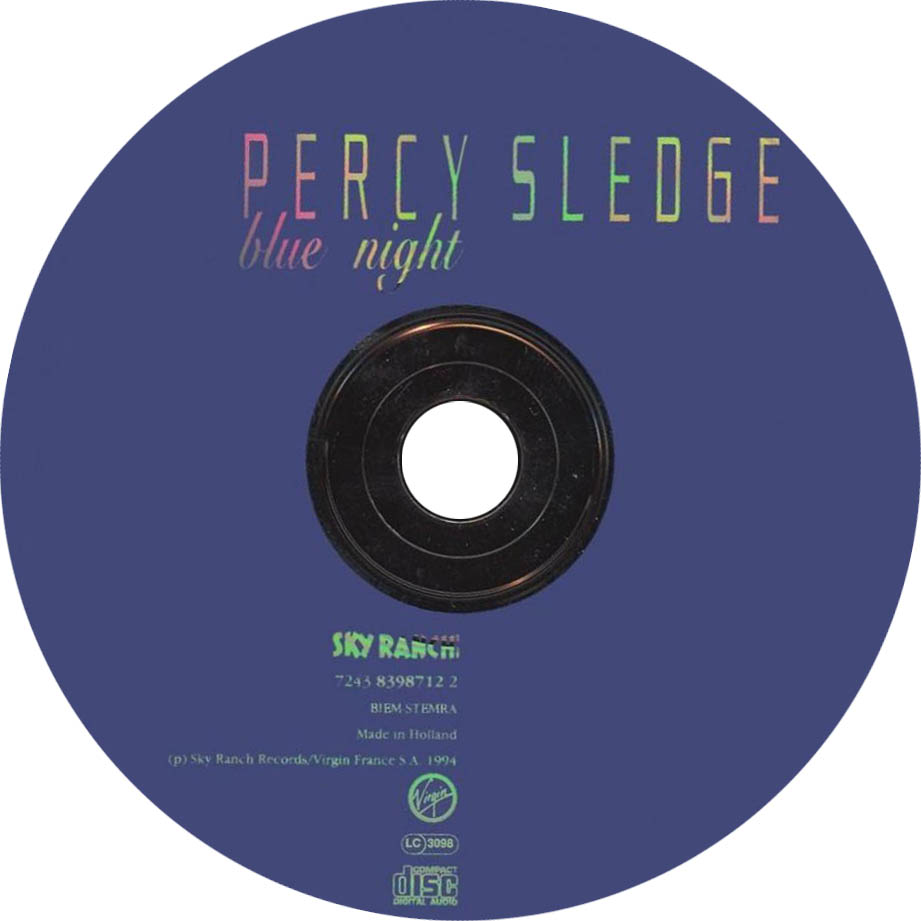 Cartula Cd de Percy Sledge - Blue Night