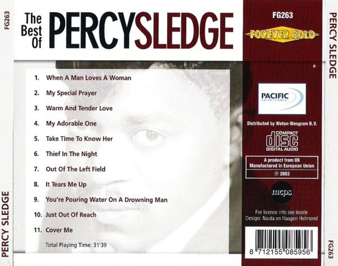 Cartula Trasera de Percy Sledge - The Best Of Percy Sledge