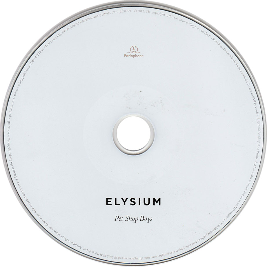 Cartula Cd1 de Pet Shop Boys - Elysium (Deluxe Edition)