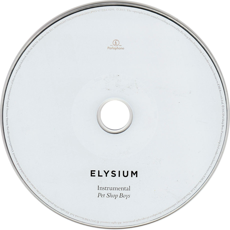 Cartula Cd2 de Pet Shop Boys - Elysium (Deluxe Edition)
