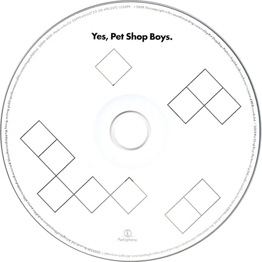 Cartula Cd de Pet Shop Boys - Yes, Pet Shop Boys