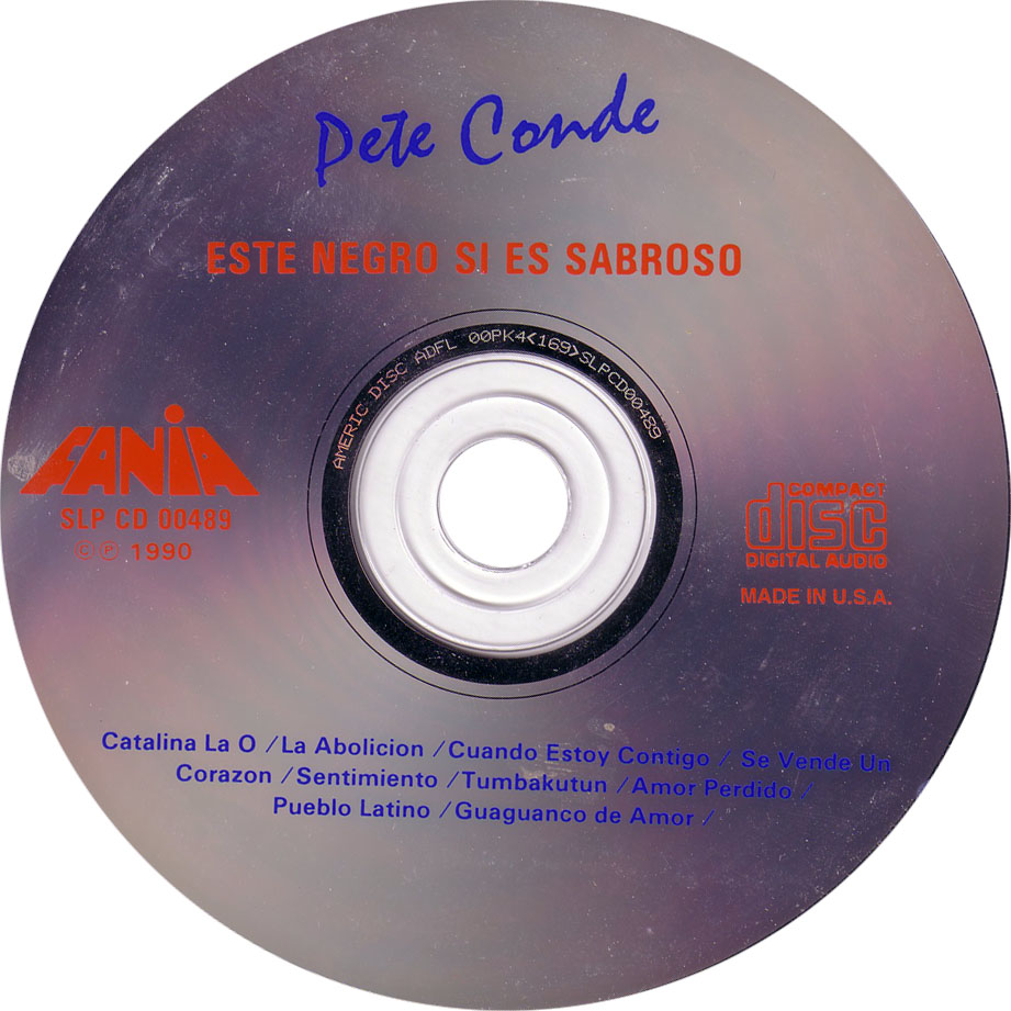 Cartula Cd de Pete El Conde Rodriguez - Este Negro Si Es Sabroso