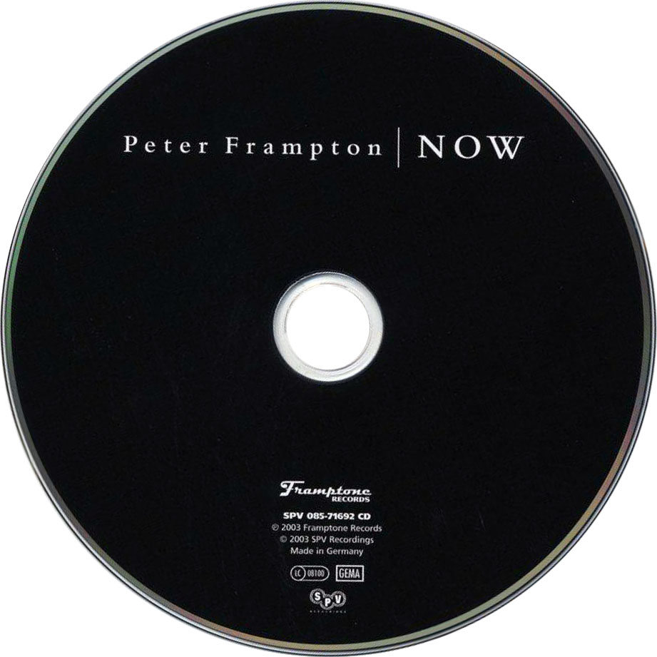 Cartula Cd de Peter Frampton - Now