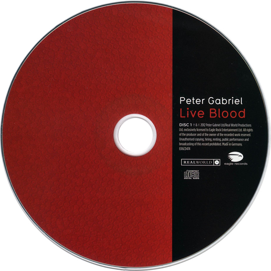 Carátula Cd1 de Peter Gabriel - Live Blood