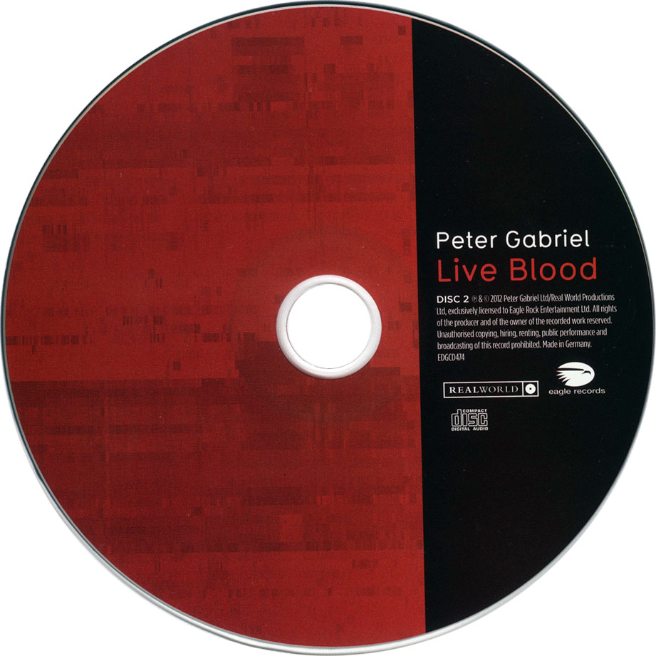 Carátula Cd2 de Peter Gabriel - Live Blood