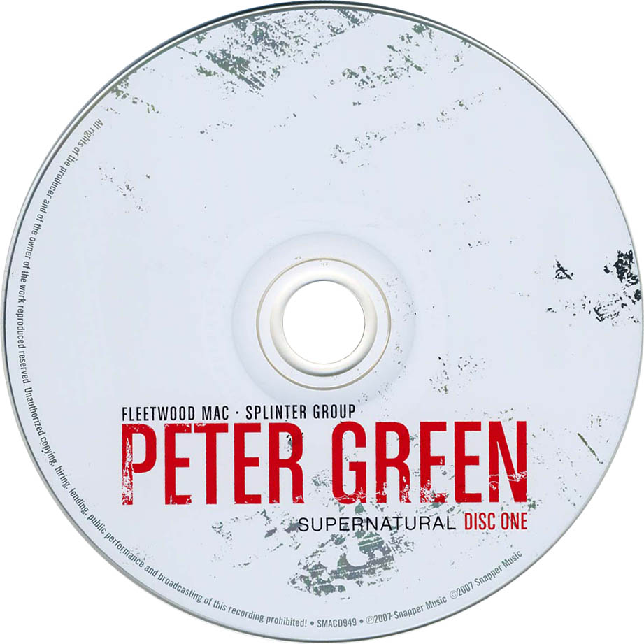 Cartula Cd1 de Peter Green - Supernatural