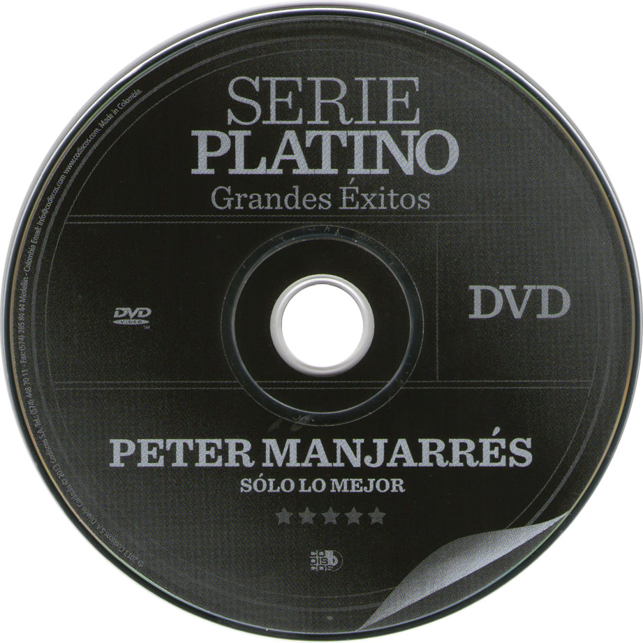 Cartula Dvd de Peter Manjarres - Serie Platino: Solo Lo Mejor (Dvd)