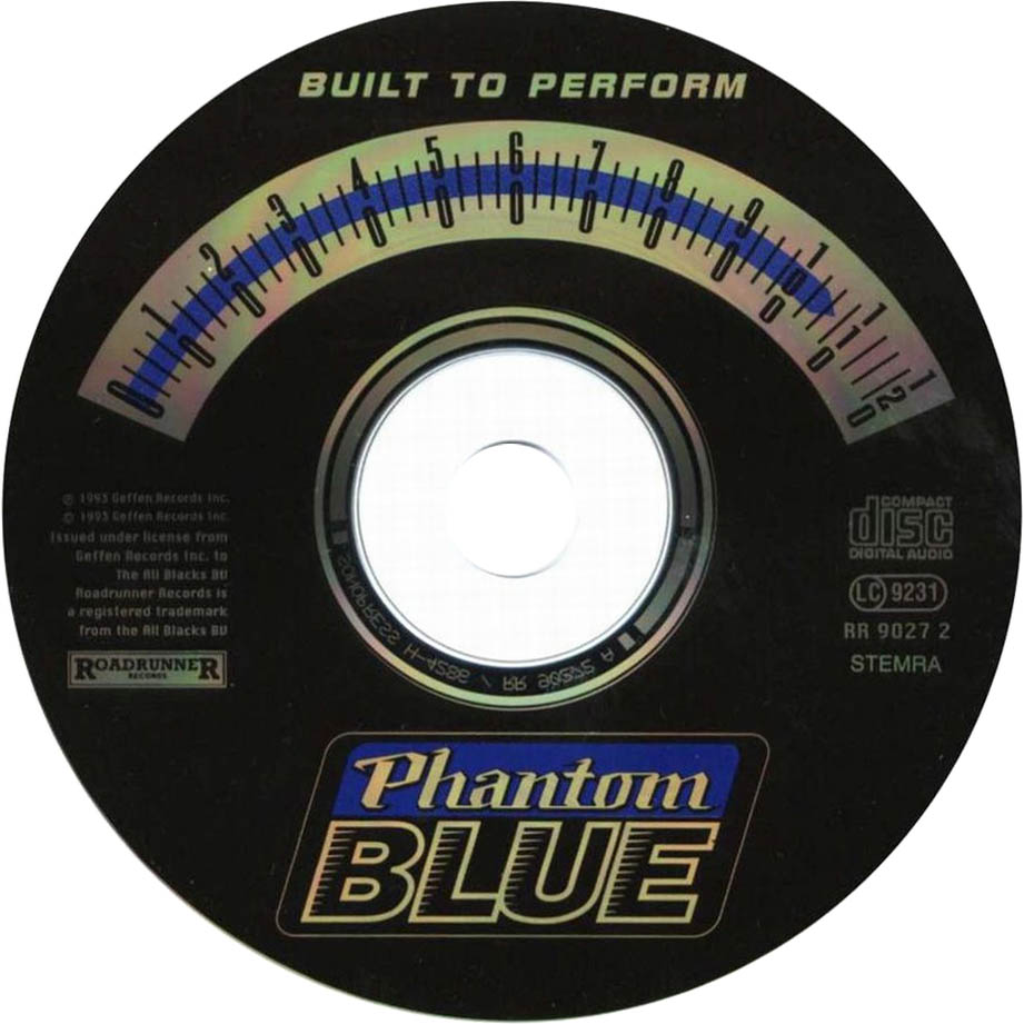 Cartula Cd de Phantom Blue - Built To Perform