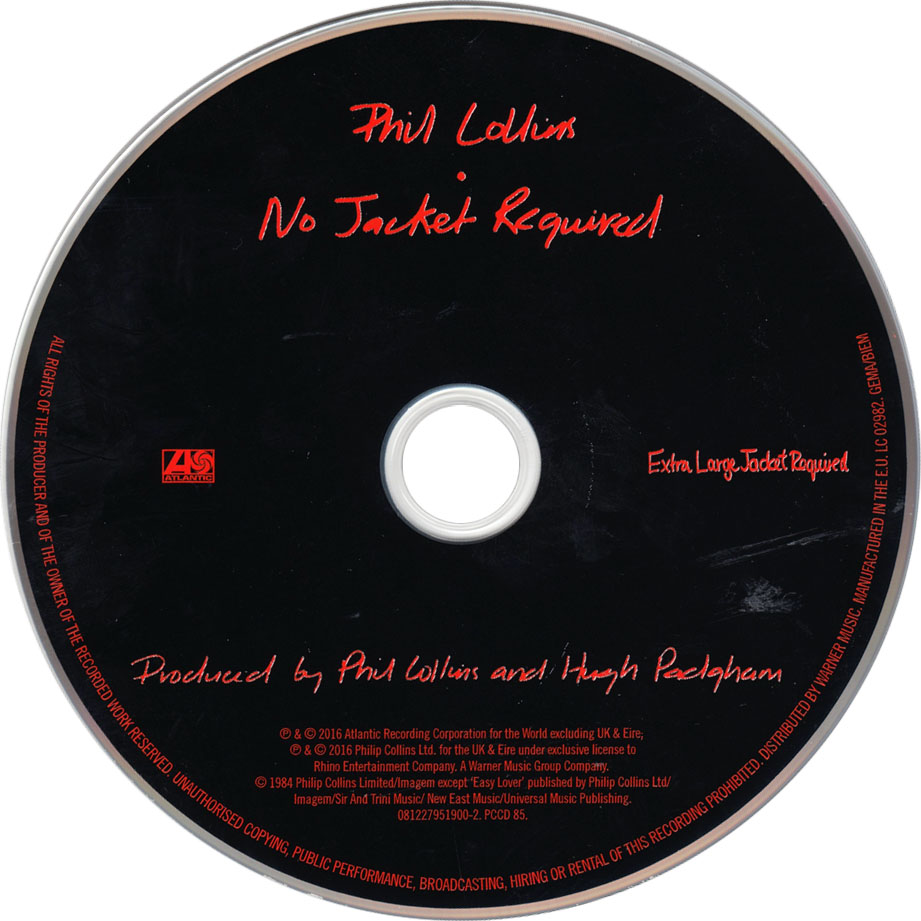 Cartula Cd2 de Phil Collins - No Jacket Required (Deluxe Edition)