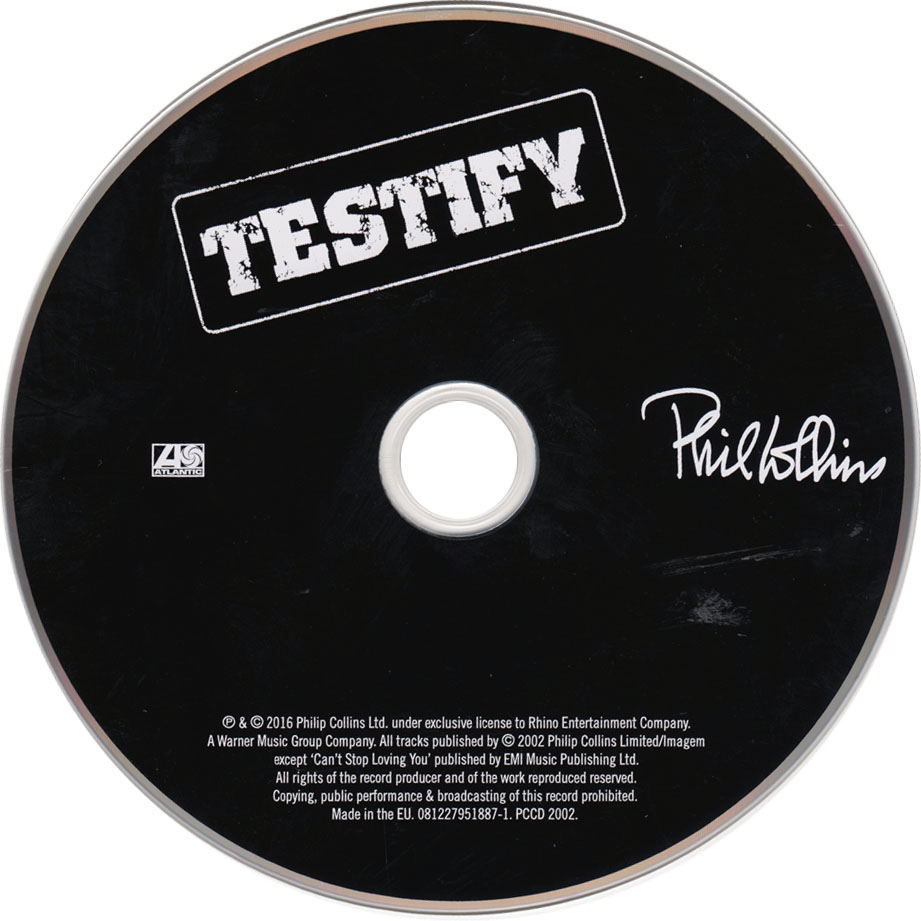 Cartula Cd1 de Phil Collins - Testify (Deluxe Edition)