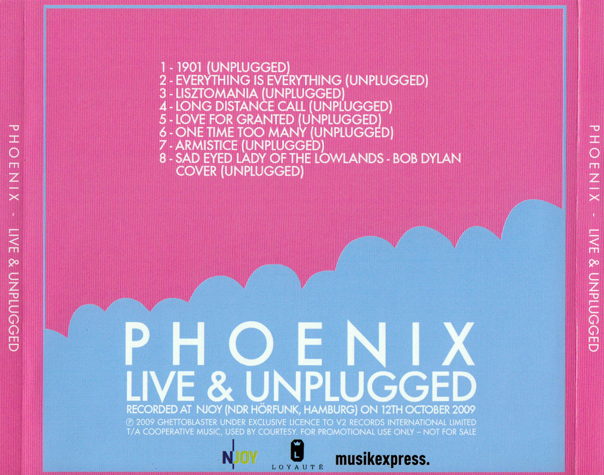 Cartula Trasera de Phoenix - Live & Unplugged