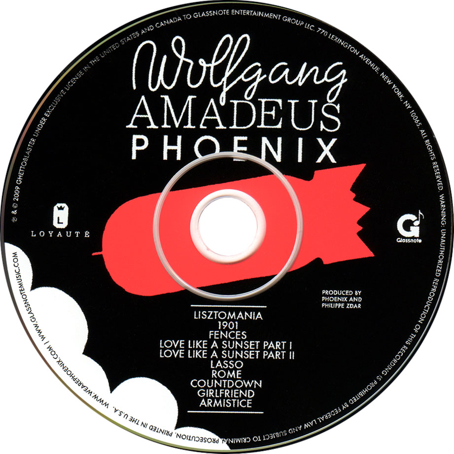 Cartula Cd de Phoenix - Wolfgang Amadeus Phoenix
