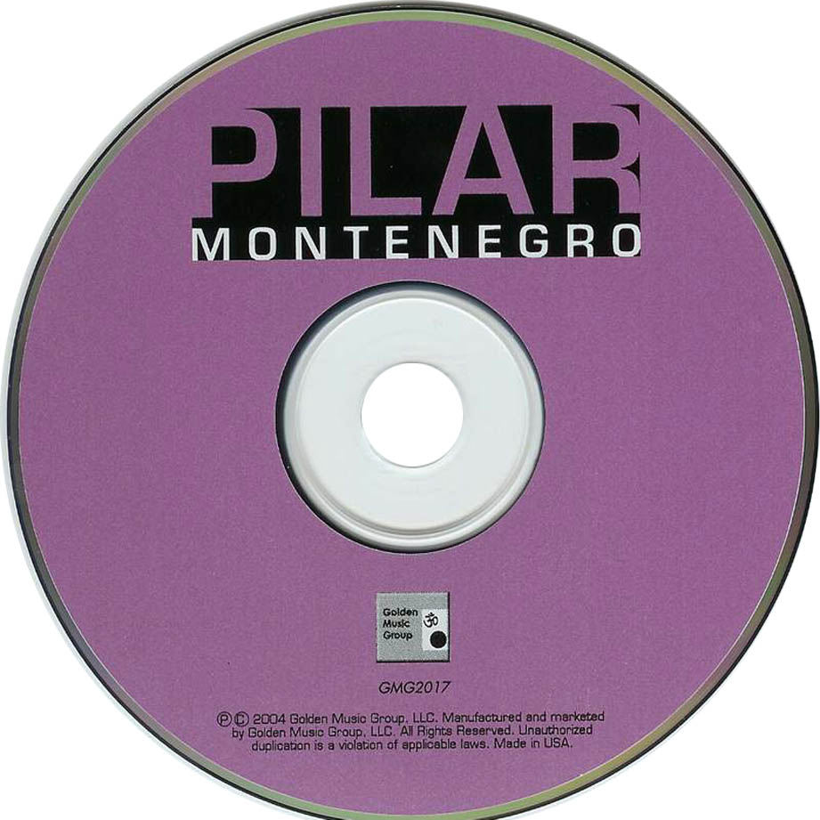 Cartula Cd de Pilar Montenegro - Pilar