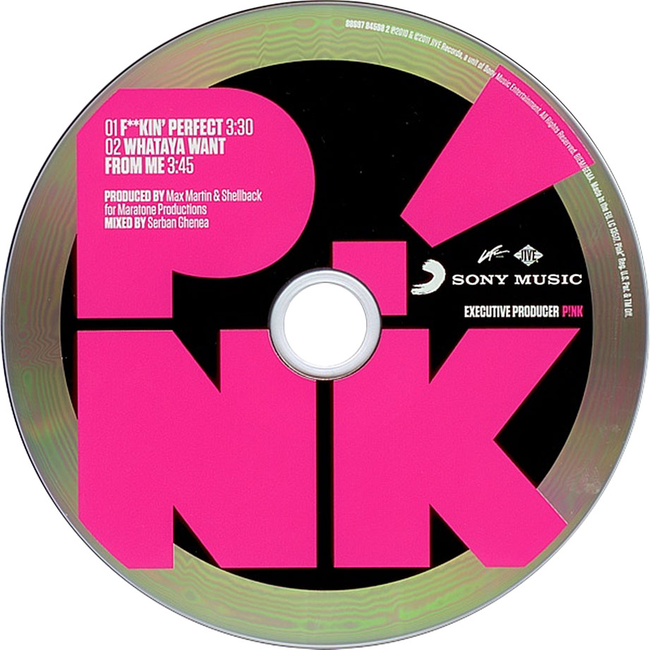 Cartula Cd de Pink - F**kin' Perfect (Cd Single)