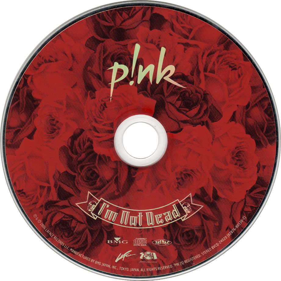 Cartula Cd de Pink - I'm Not Dead (Japan Edition)