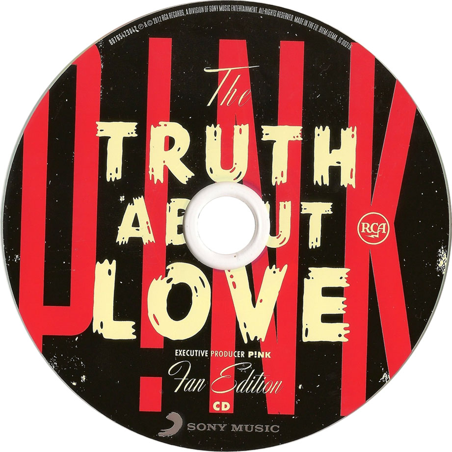 Cartula Cd de Pink - The Truth About Love (Fan Edition)