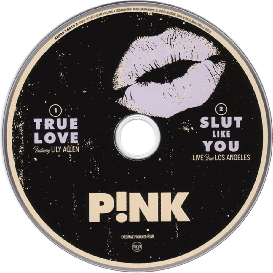 Cartula Cd de Pink - True Love (Featuring Lily Rose Cooper) (Cd Single)