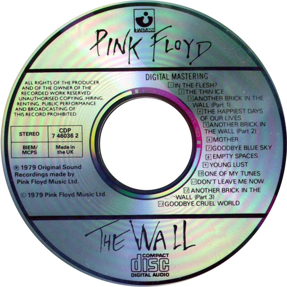 Cartula Cd1 de Pink Floyd - The Wall