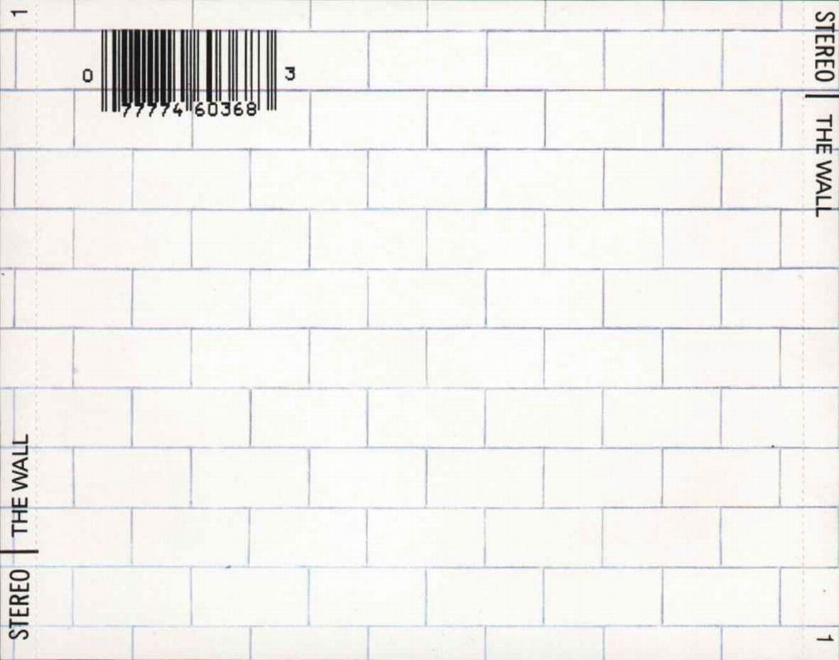 Cartula Interior Trasera de Pink Floyd - The Wall