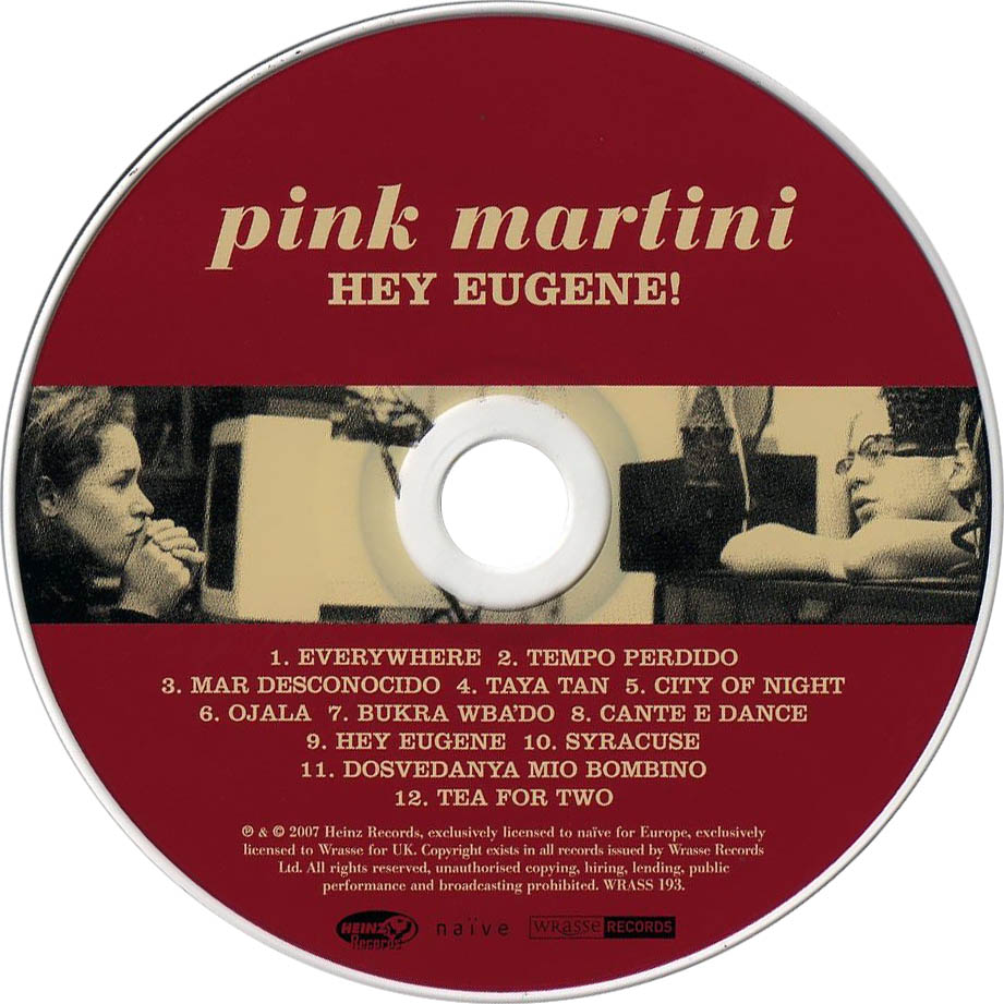Cartula Cd de Pink Martini - Hey Eugene!