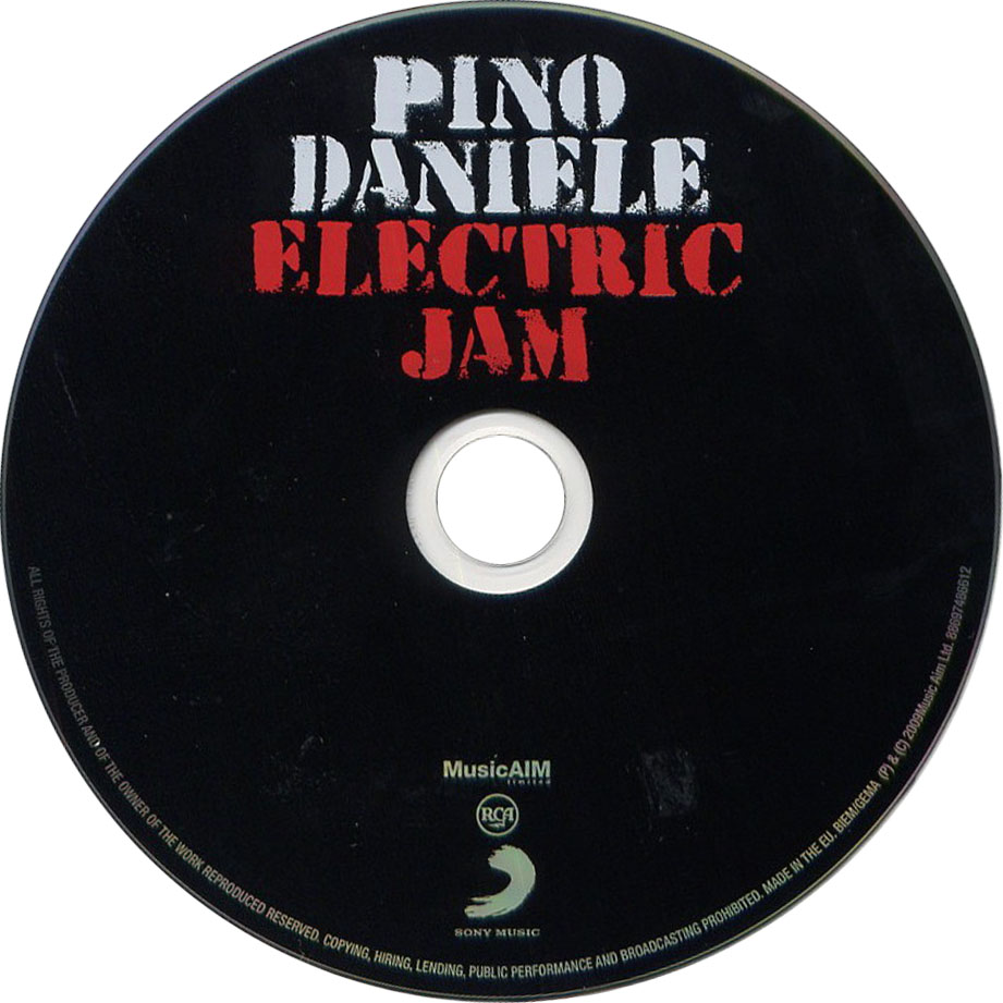 Cartula Cd de Pino Daniele - Electric Jam