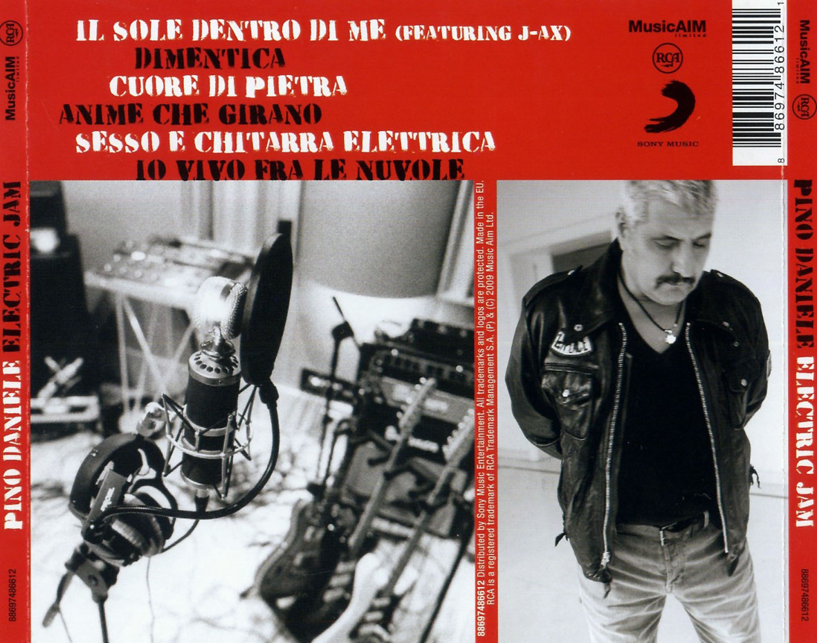 Cartula Trasera de Pino Daniele - Electric Jam