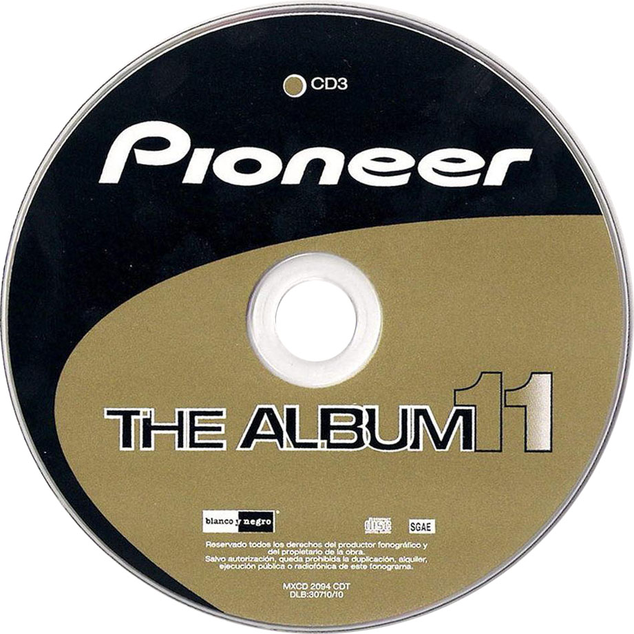 Cartula Cd3 de Pioneer The Album Volumen 11