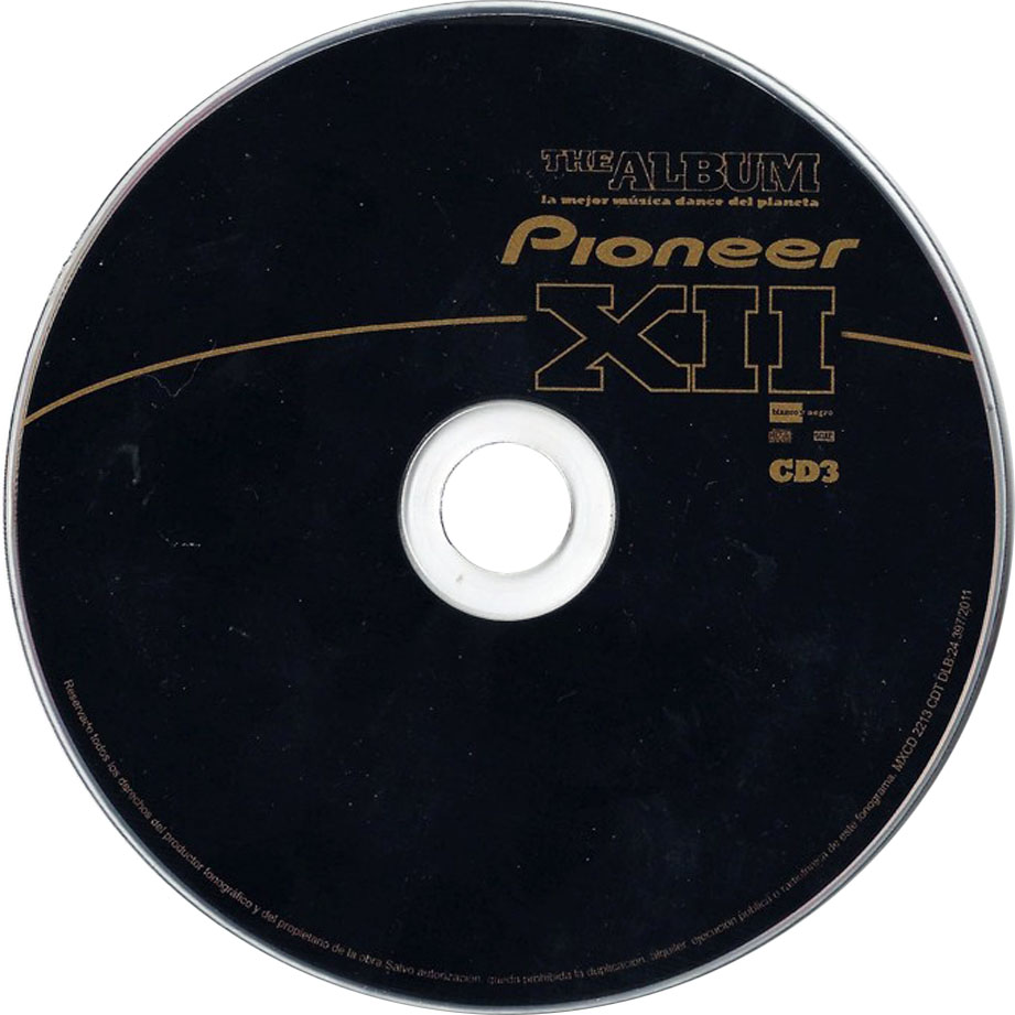 Cartula Cd3 de Pioneer The Album Volumen 12