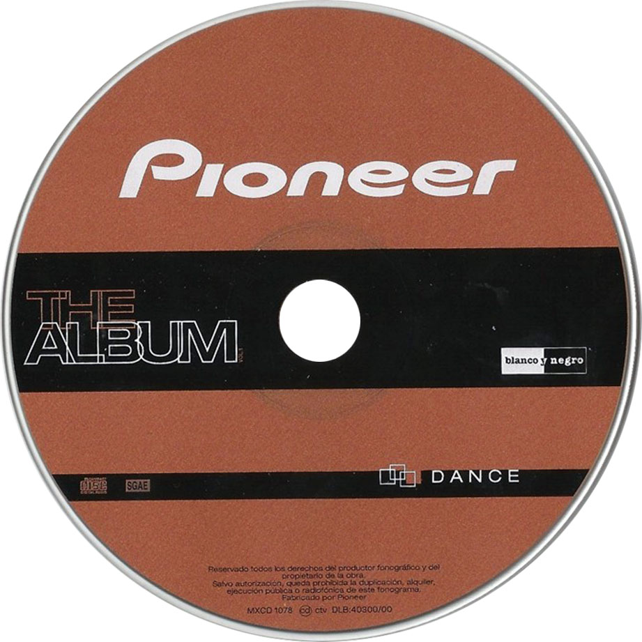 Cartula Cd de Pioneer The Album Volumen 1 Dance