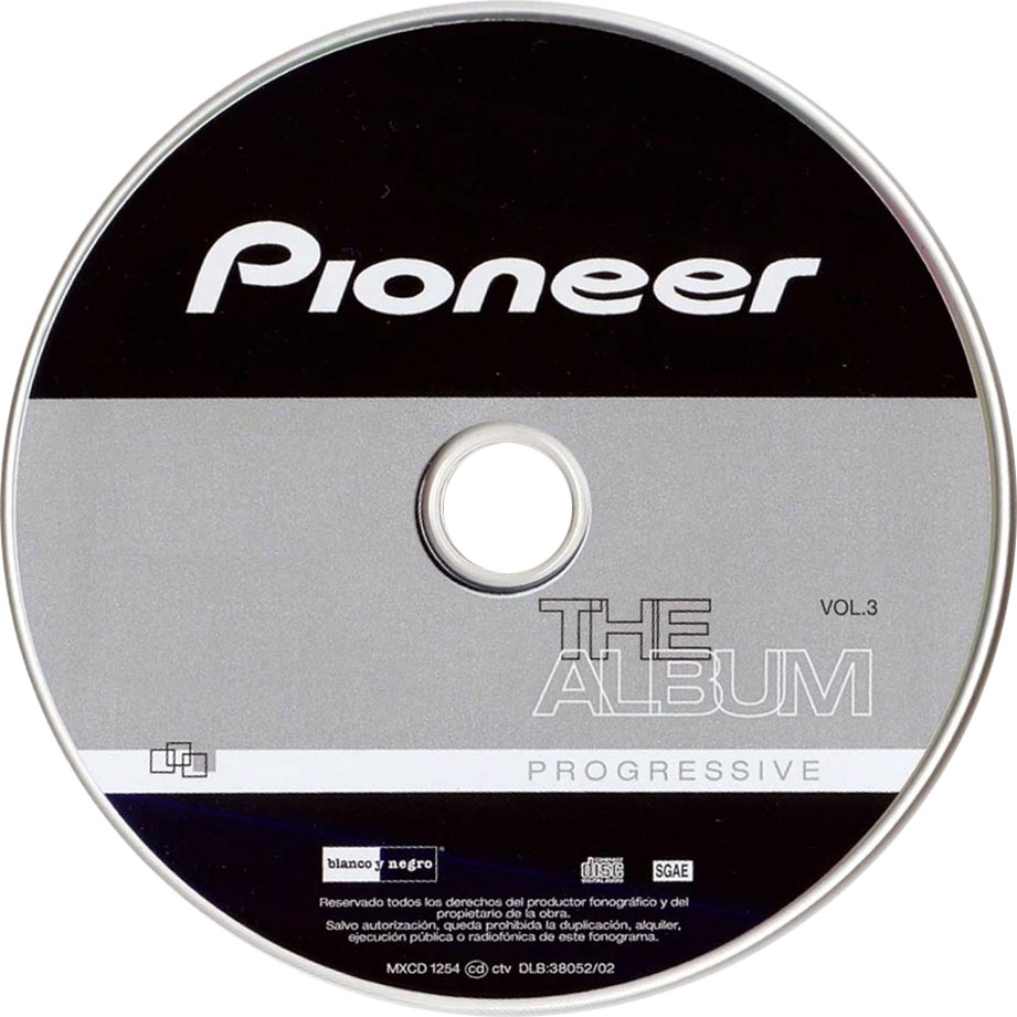 Cartula Cd de Pioneer The Album Volumen 3 Progressive