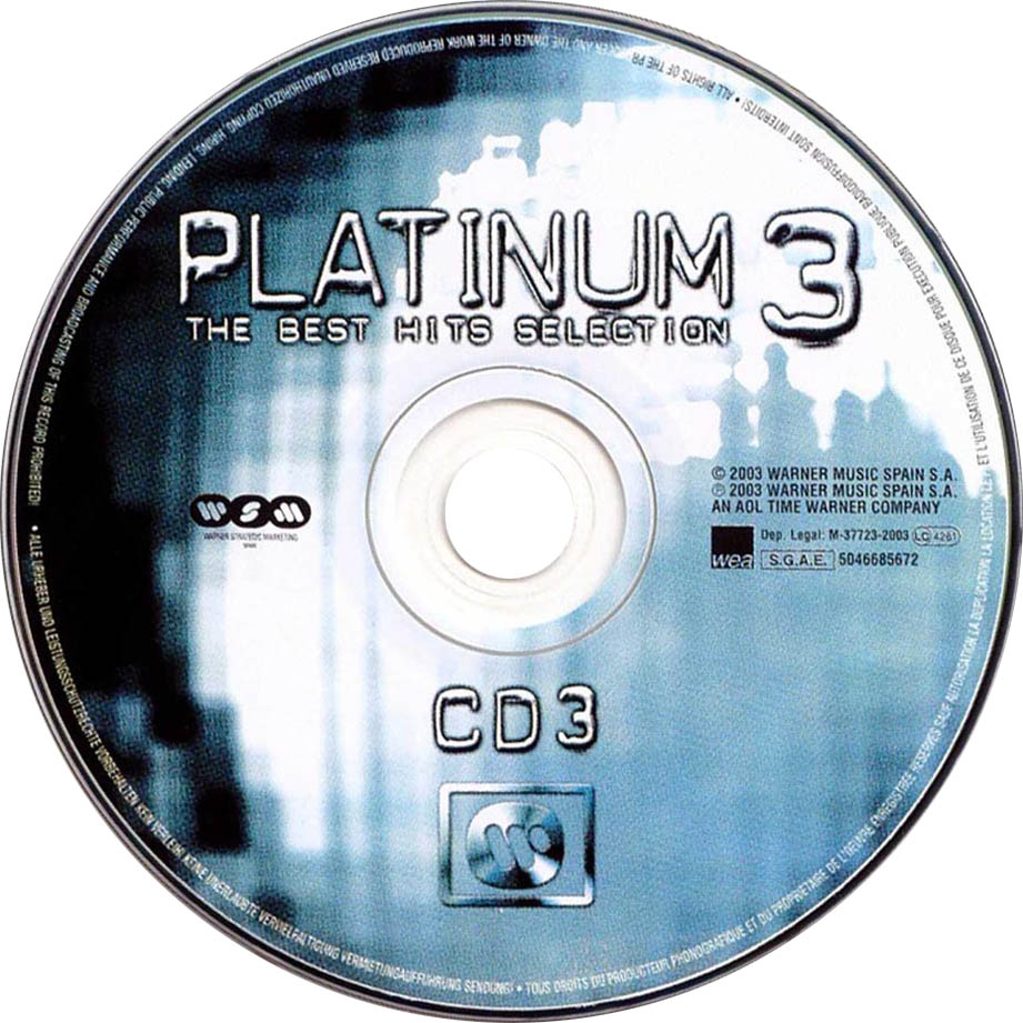 Cartula Cd3 de Platinum 3: The Best Hits Selection