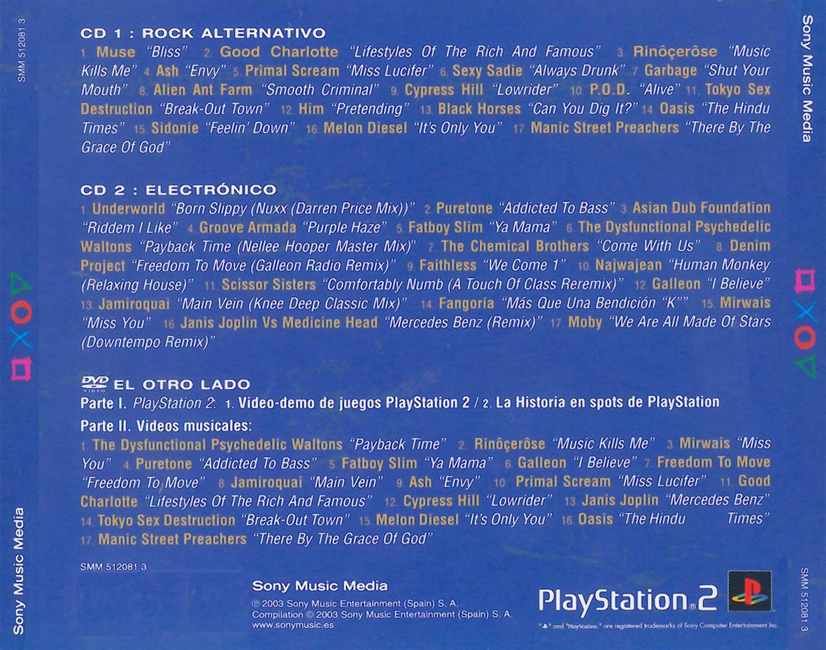 Cartula Trasera de Playstation 2 El Otro Lado