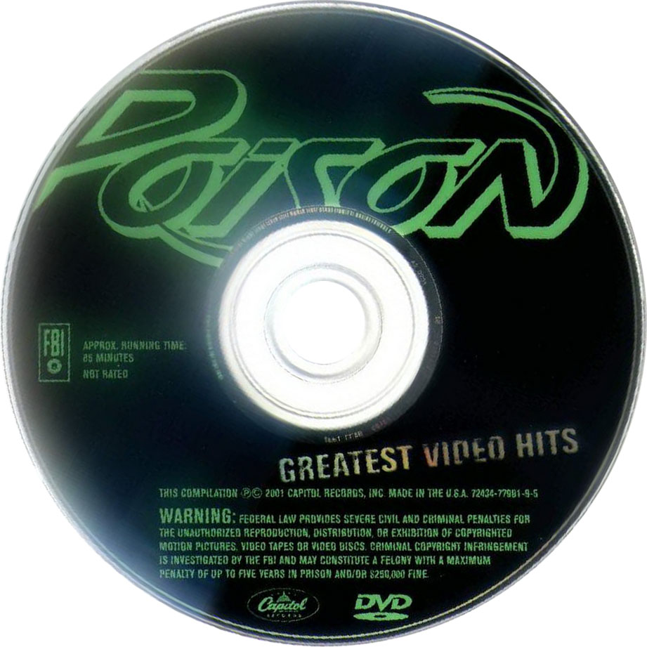 Cartula Dvd de Poison - Greatest Video Hits (Dvd)